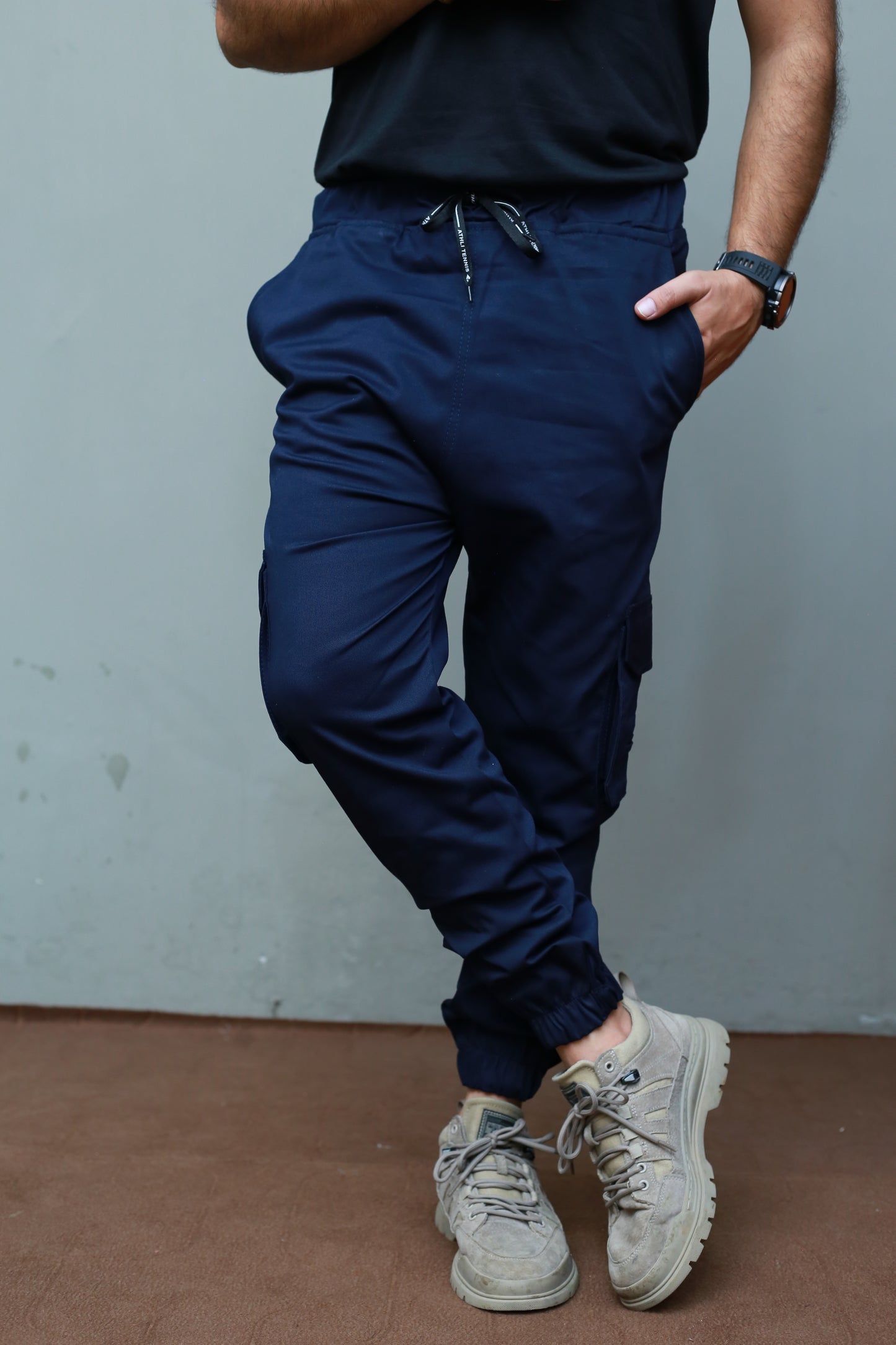 Royal Blue 6 Pocket Cargo Trousers