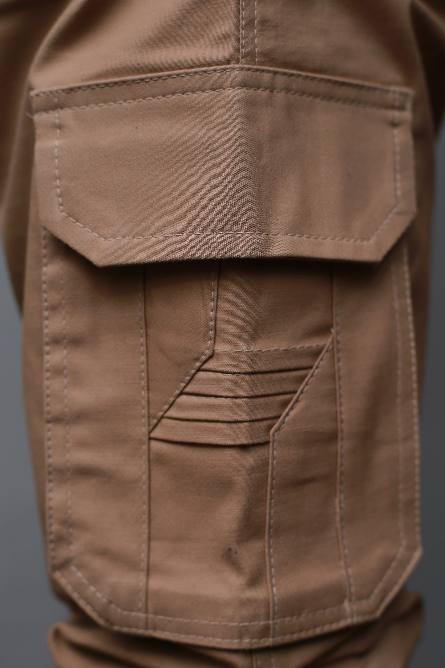 Brown 6 Pocket Cargo Trousers